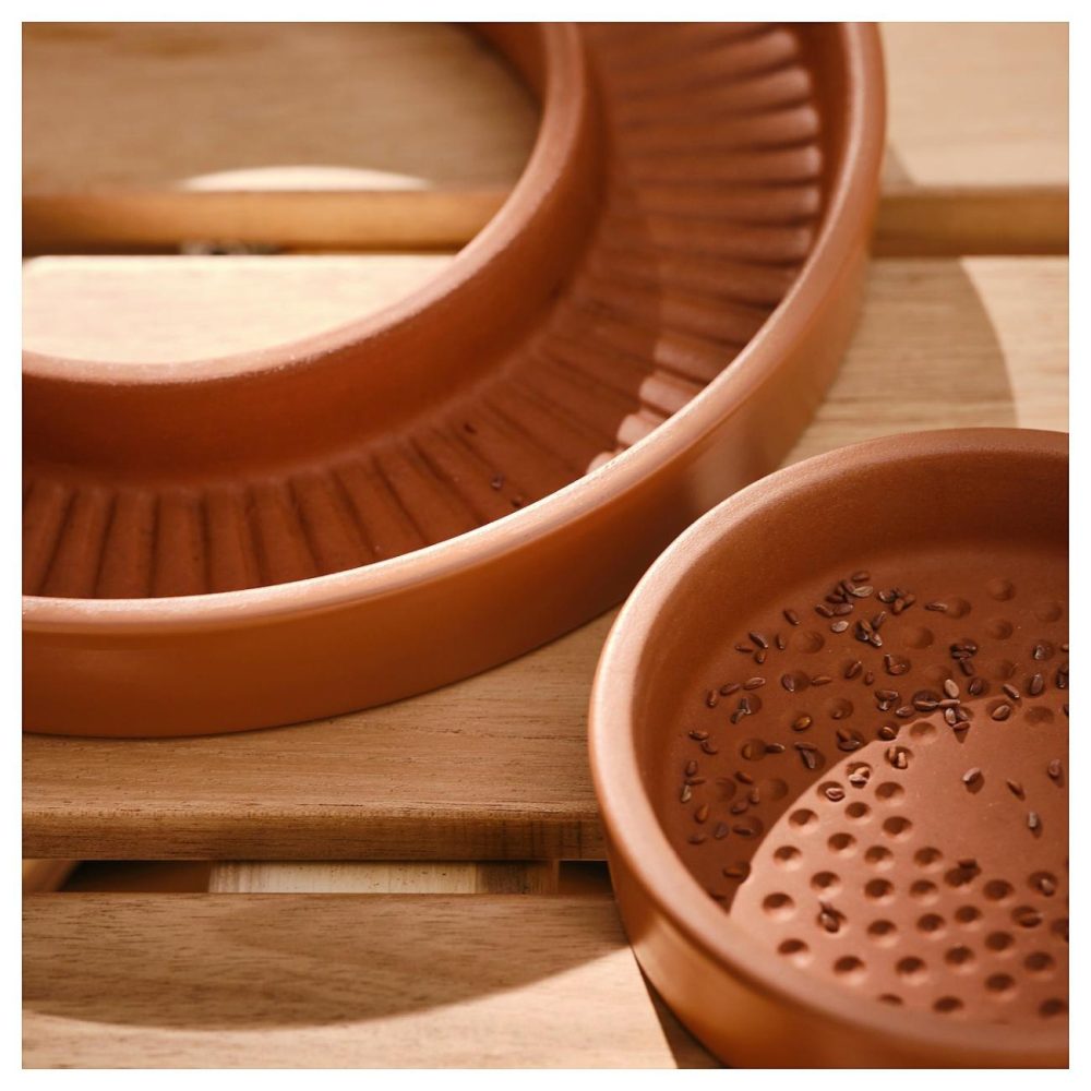 2-Piece Sprouting Dish, Terracott Outdoor