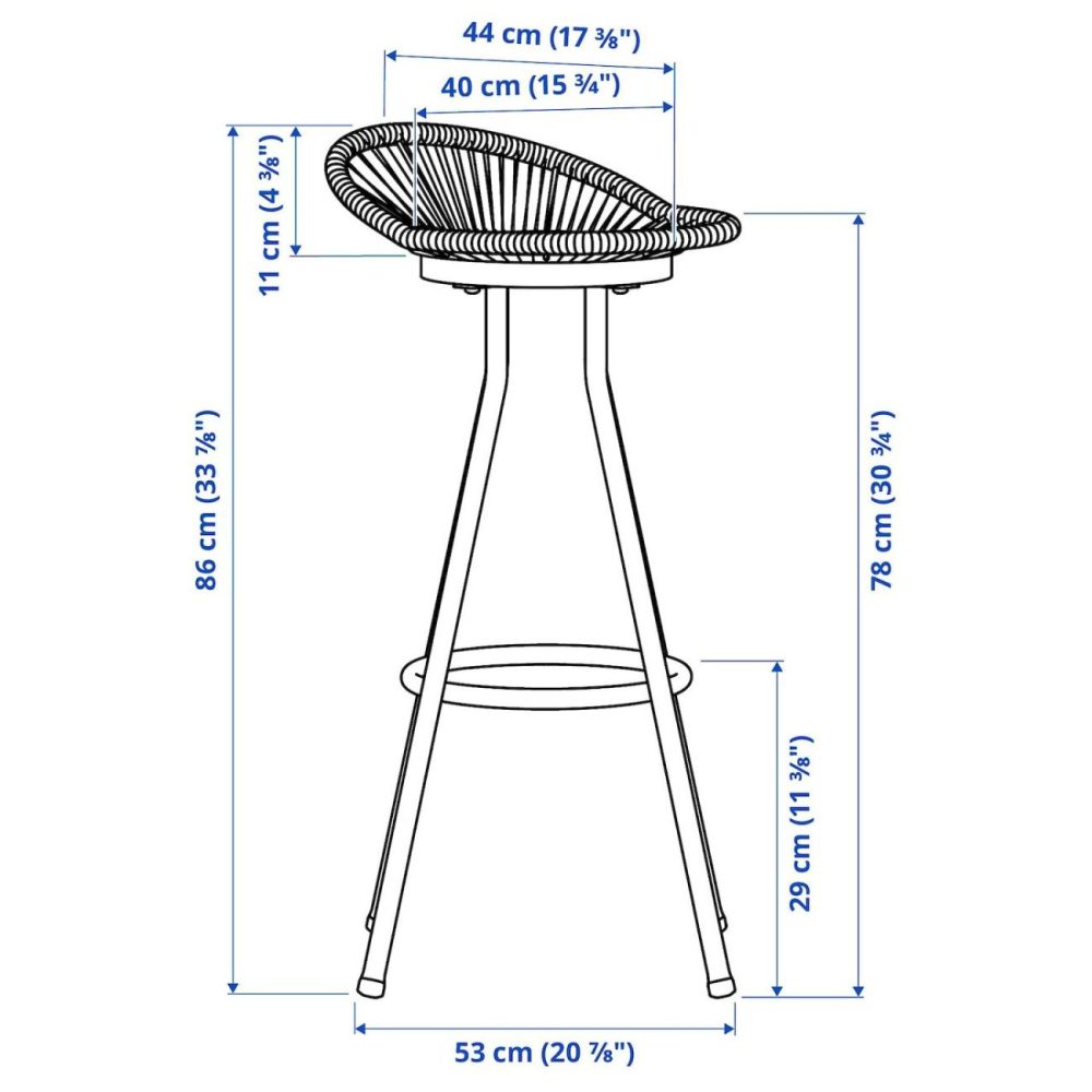 Bar Stool, Outdoor, Swivel White/Beig Outdoor