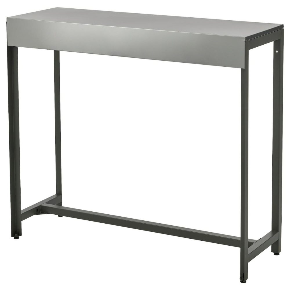 Bar Table, Outdoor/Dark Gray Outdoor