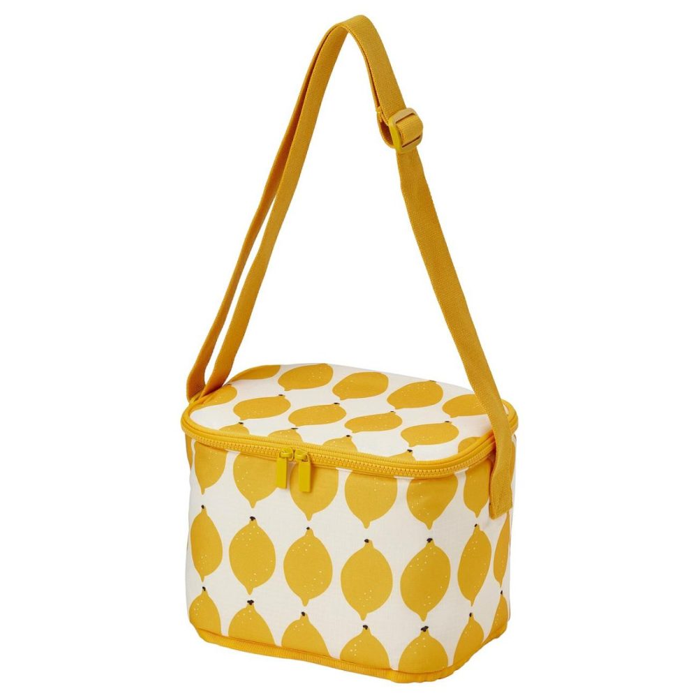 Cooler Bag, Patterned White/Bright Yellow Outdoor Patterned White/Bright Yellow