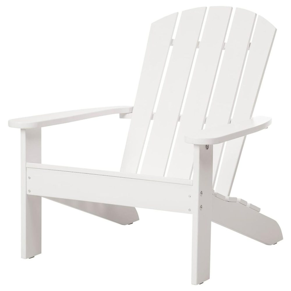 Deck Chair, Outdoor, Whit Outdoor White