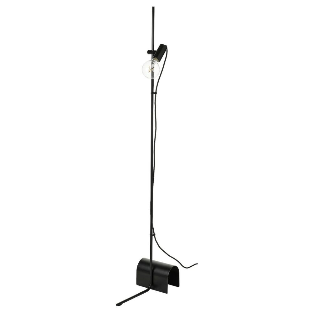 Floor Lamp With Led Bulb, Blac Floor Lamps Black