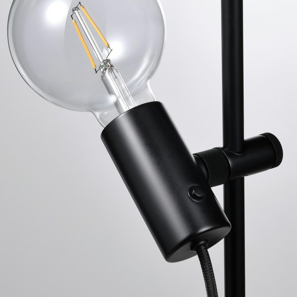 Floor Lamp With Led Bulb, Blac Floor Lamps Black