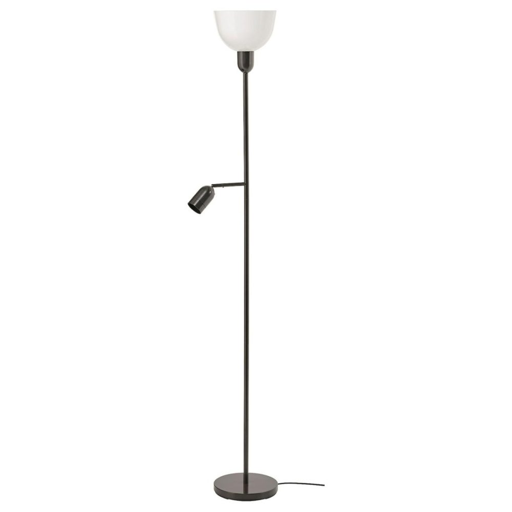 Floor Uplighter/Reading Lamp, Black/Whit Floor Lamps Black/White