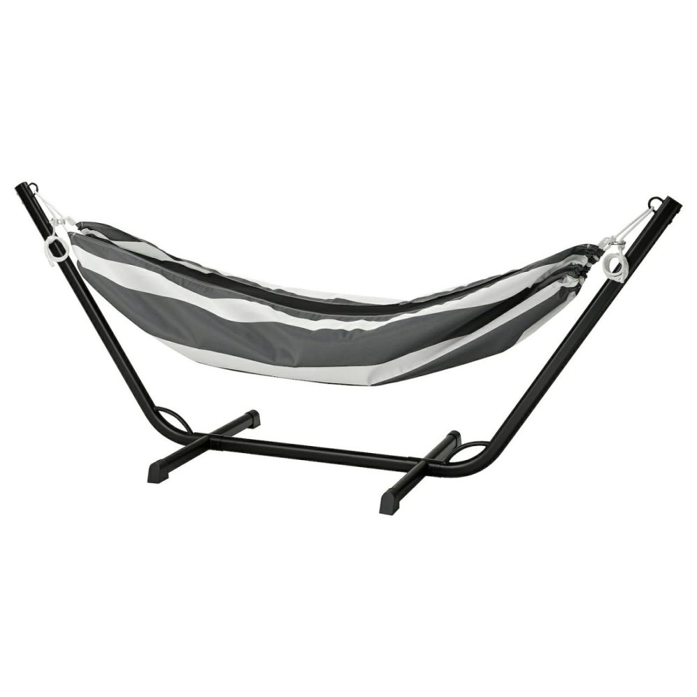 Hammock With Stand, Black/Anthracite Whit Outdoor