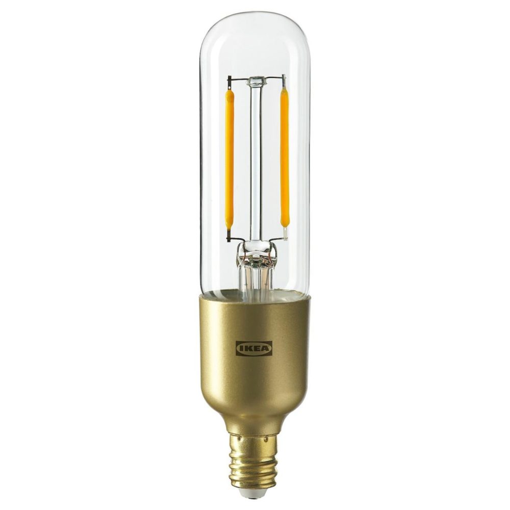 Led Bulb E12 200 Lumen, Dimmable/Tube-Shaped Clear Glass Edison Bulbs