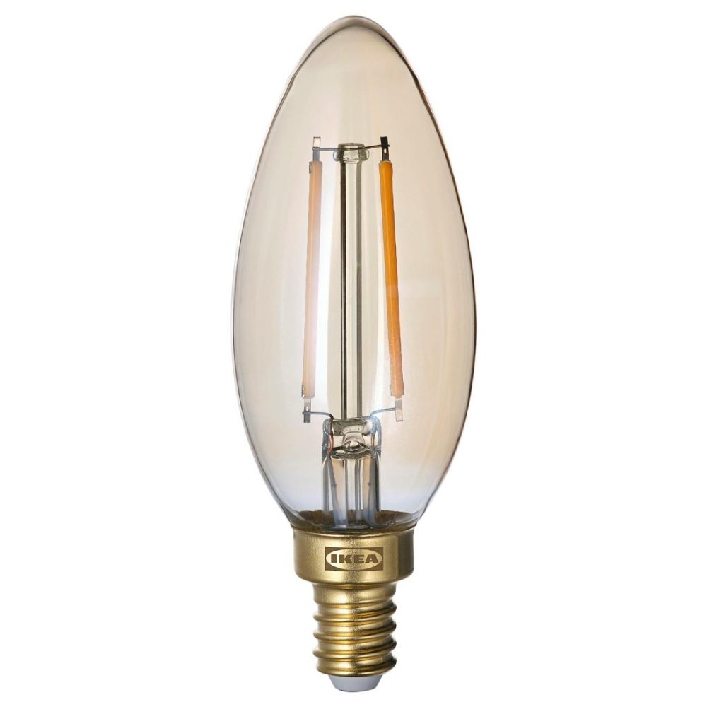 Led Bulb E12 210 Lumen, Dimmable/Chandelier Brown Clear Glas Edison Bulbs