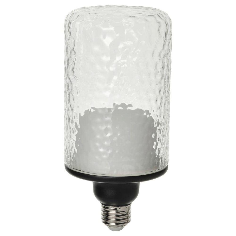 Led Bulb E26 150 Lumen, Tube-Shaped Clear Glass/Patterned Edison Bulbs