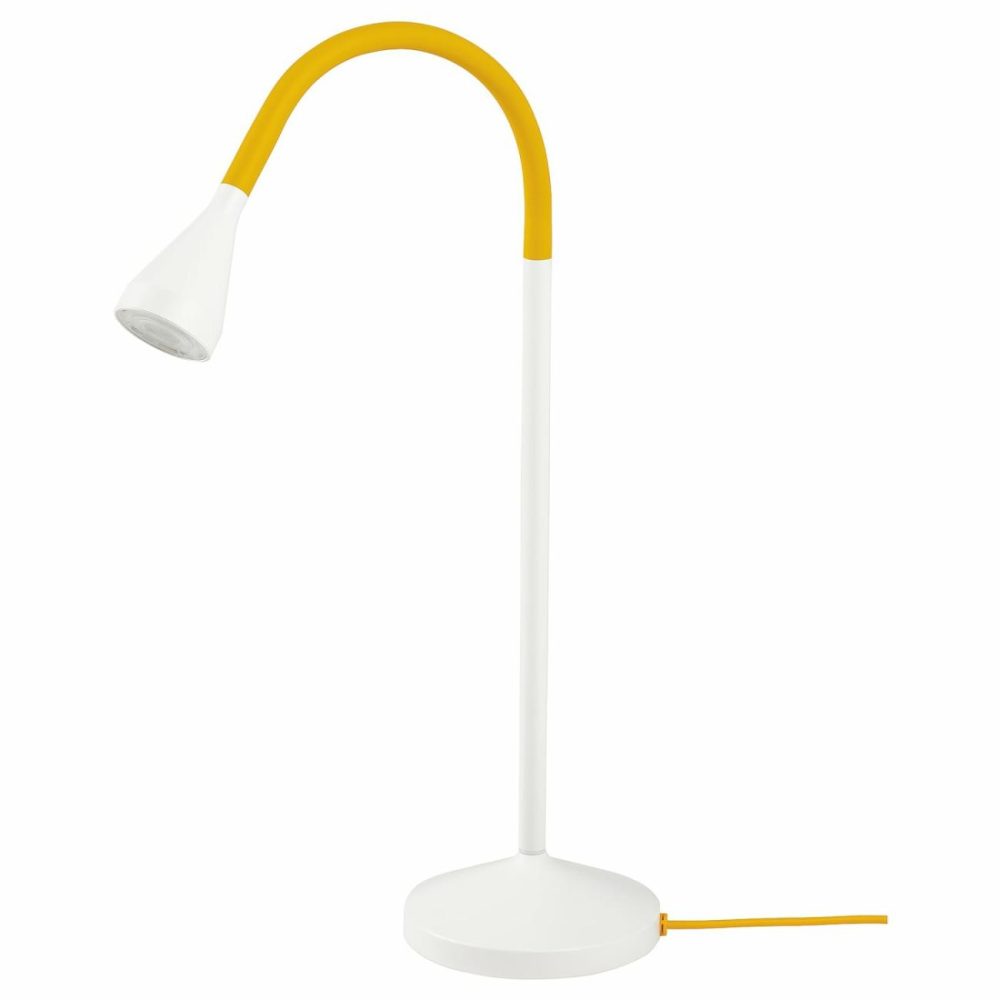 Led Desk Lamp, Yellow/Whit Desk Lamps Yellow/White