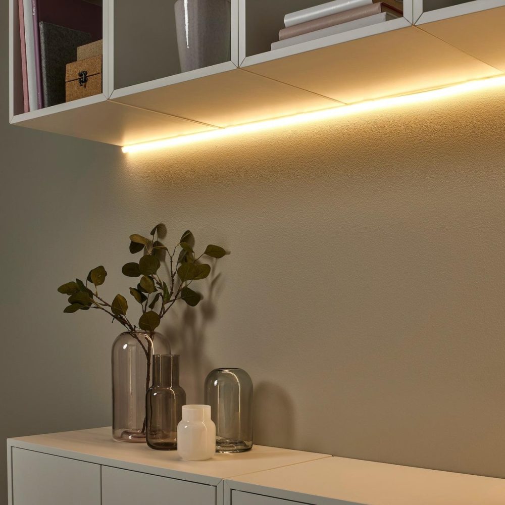 Led Light Strip, Flexible, Dimmable Bookcase & Cabinet Lighting