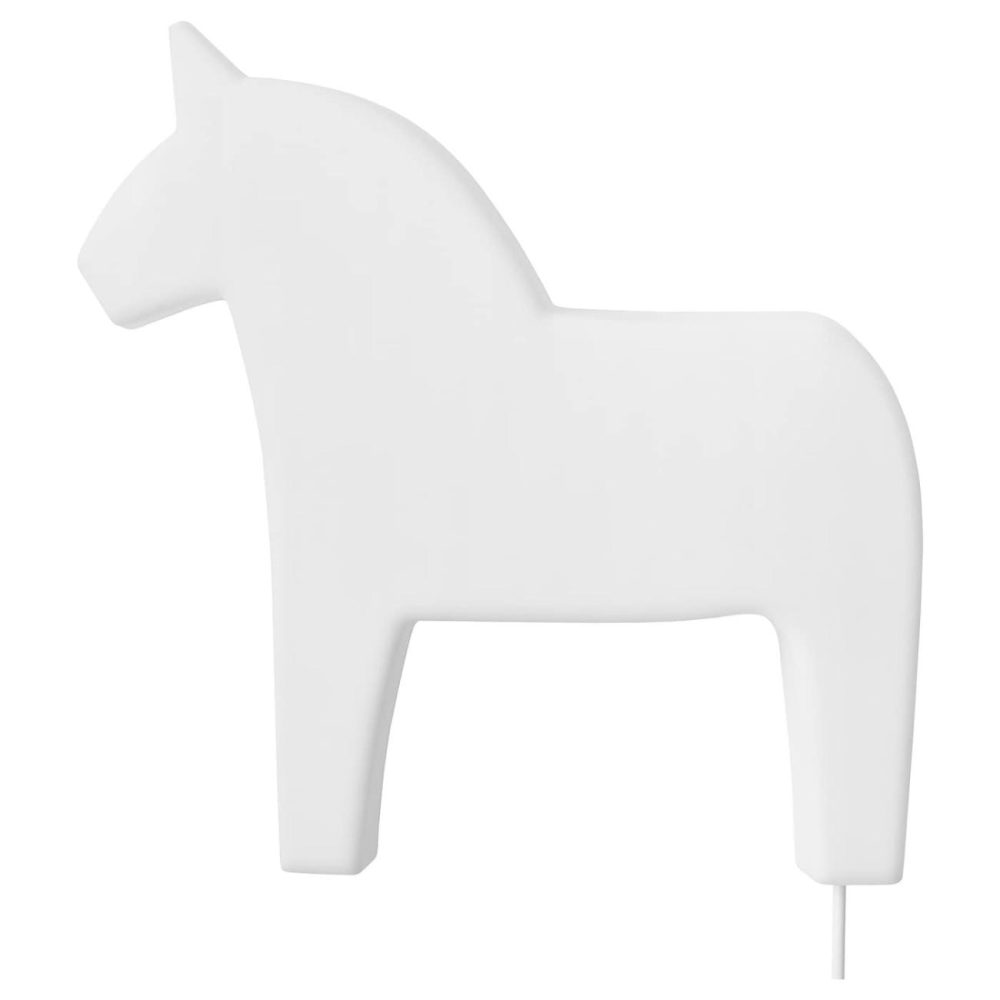 Led Wall Lamp, Dala Horse Whit Kids Lighting