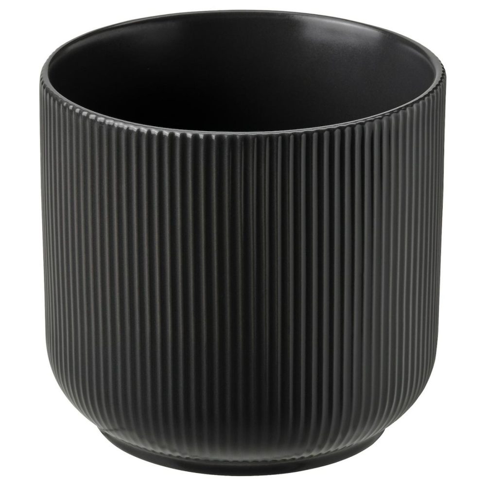 Plant Pot, Indoor/Outdoor Black Outdoor