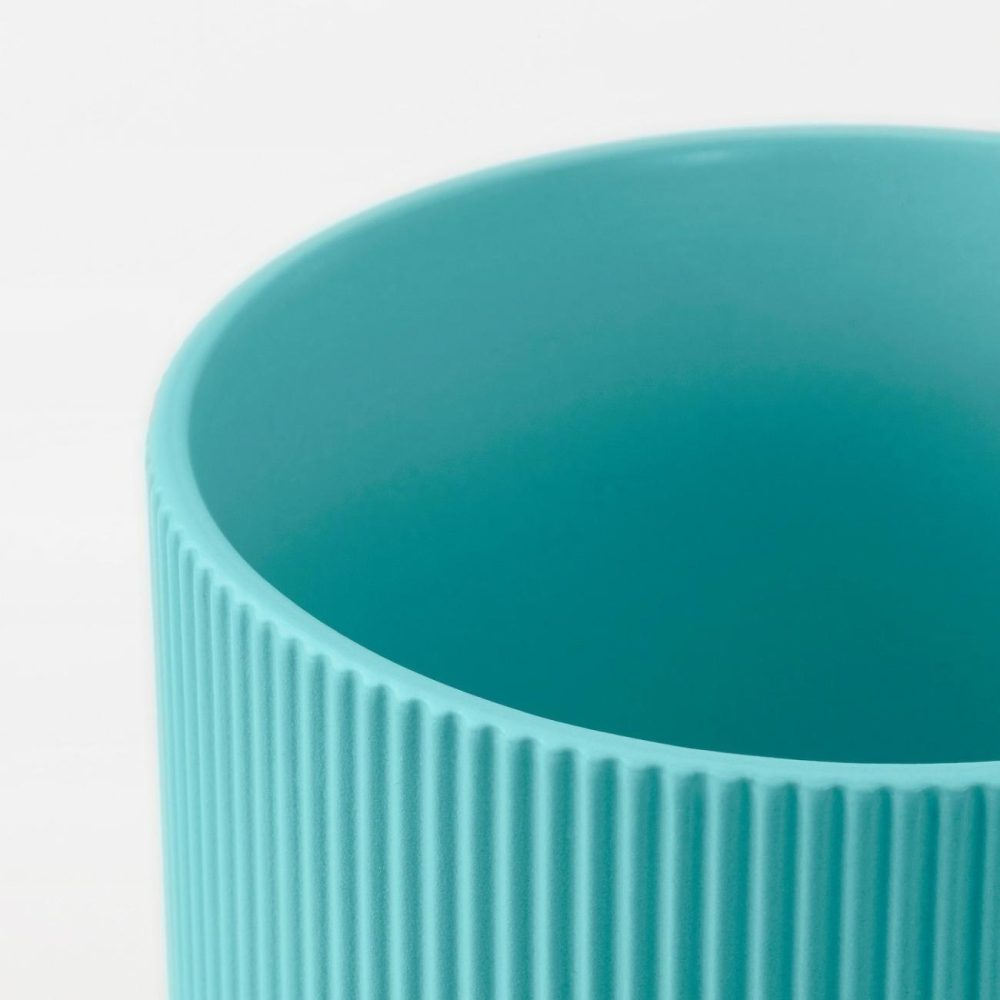 Plant Pot, Indoor/Outdoor Blue-Turquoise Outdoor