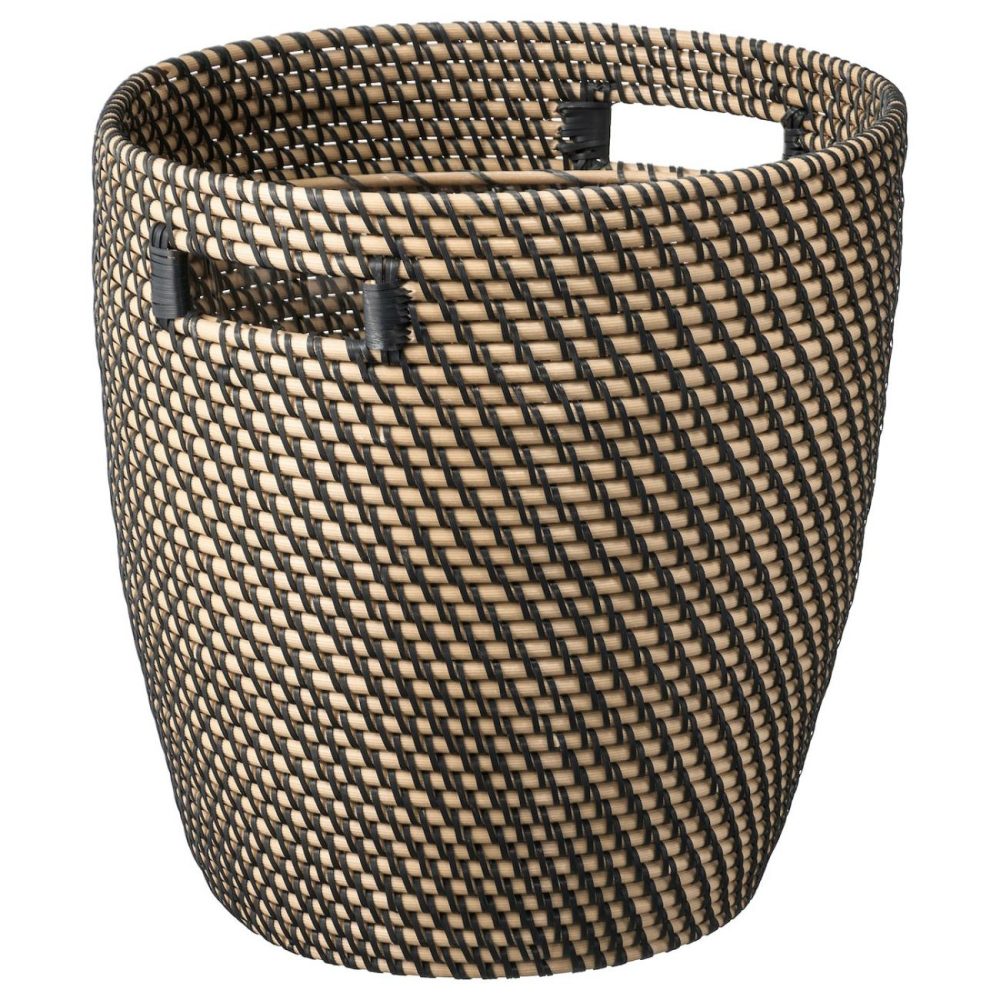 Plant Pot, Indoor/Outdoor Dark Gray/Beige Outdoor