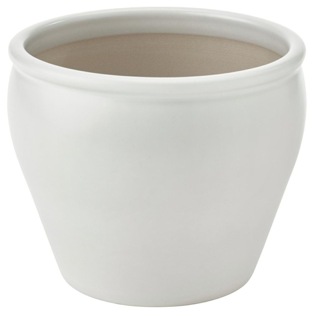 Plant Pot, Indoor/Outdoor/White Outdoor