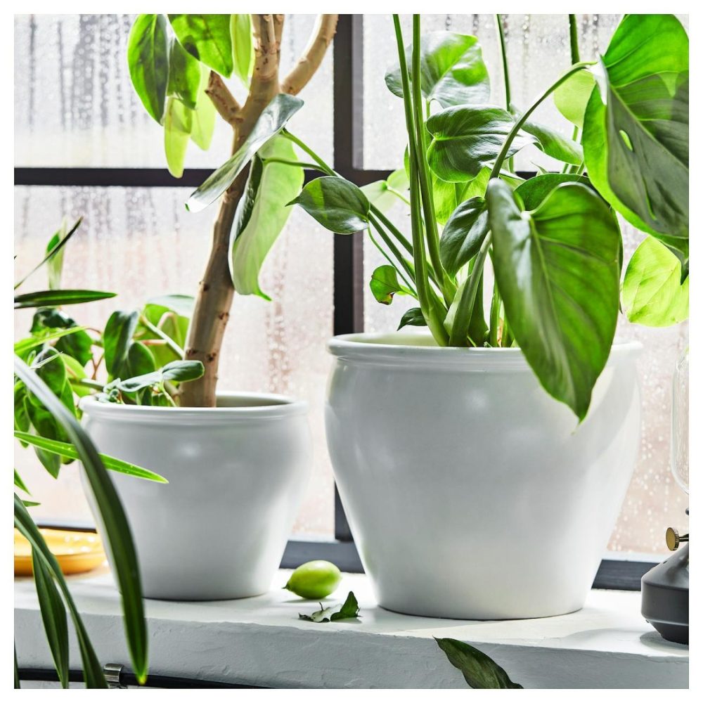 Plant Pot, Indoor/Outdoor/White Outdoor