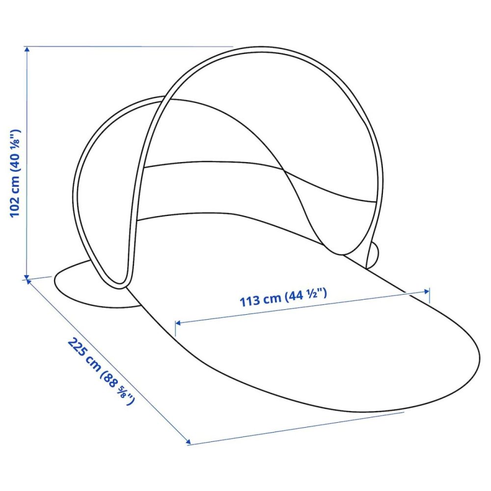 Pop-Up Sun/Wind Shelter, Green/Blu Outdoor