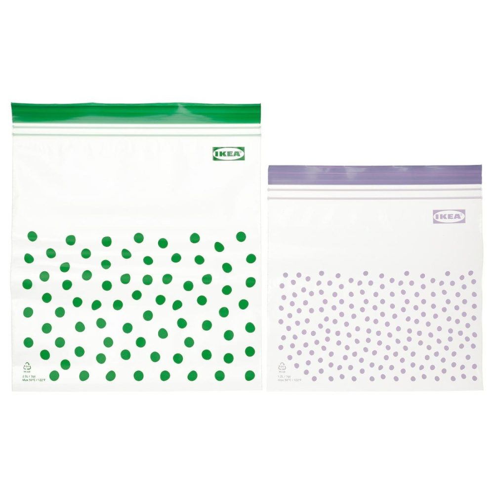 Resealable Bag, Green/Lila Outdoor