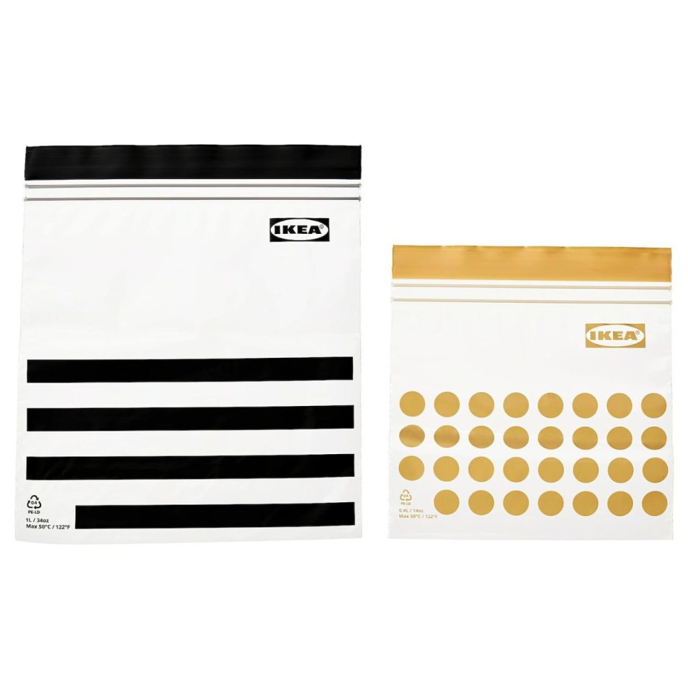 Resealable Bag, Patterned/Black Yellow Outdoor