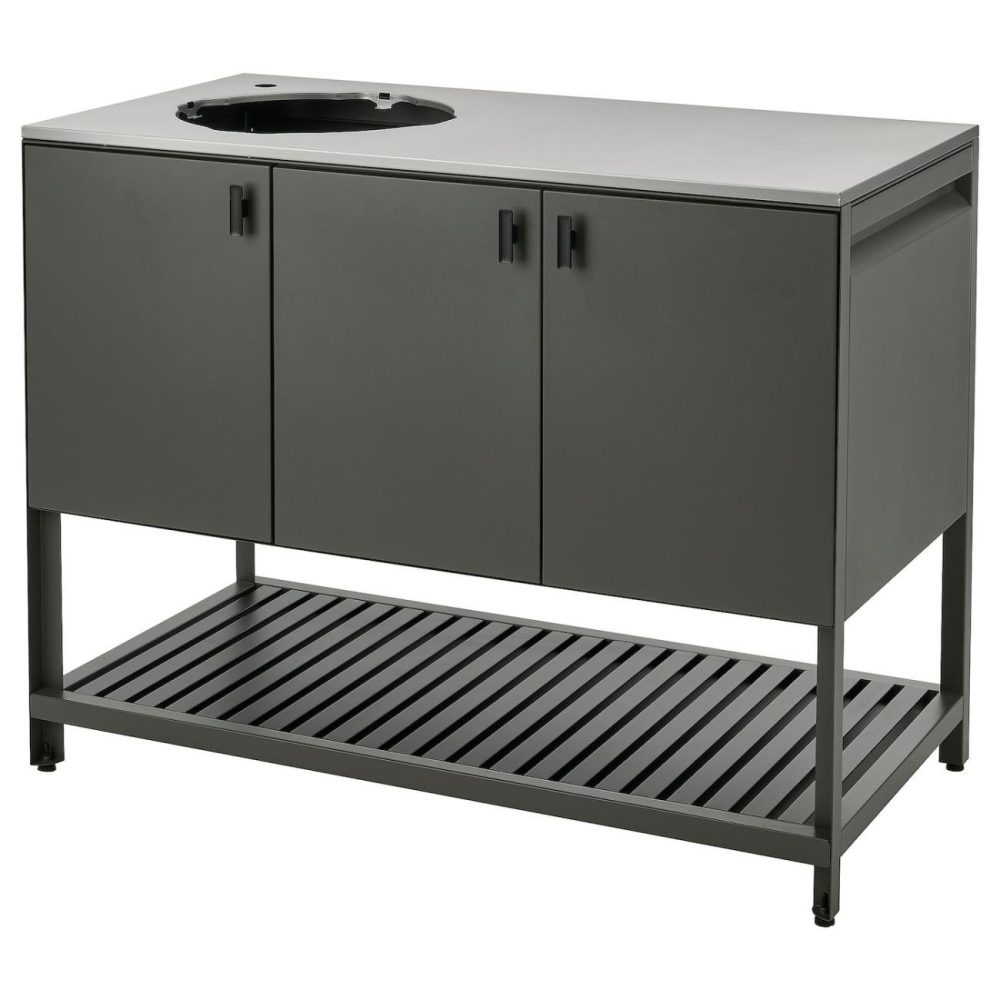 Shelf Unit For Sink, Outdoor/Dark Gray Outdoor