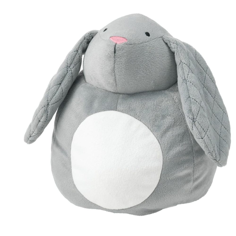 Soft Toy With Led Nightlight, Gray Rabbit/Battery Operated Kids Lighting