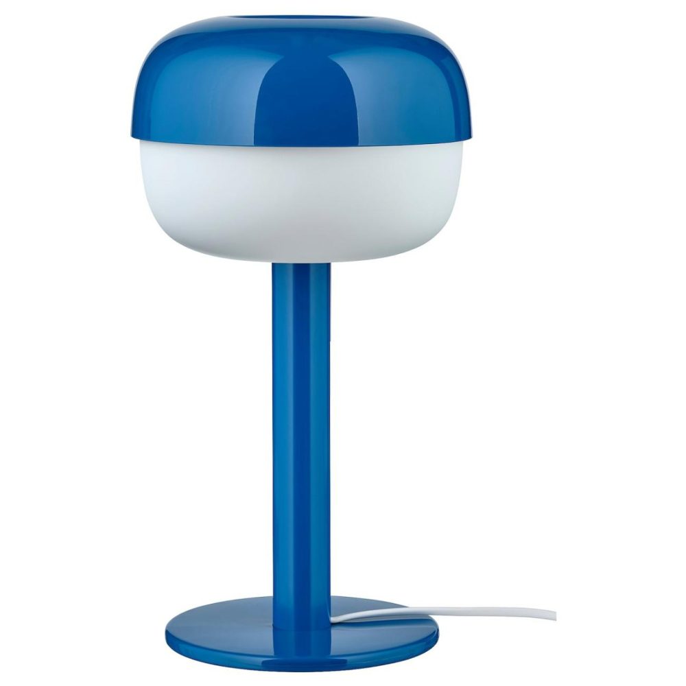 Table Lamp With Led Bulb, Blue Lamps & Light Fixtures Blue