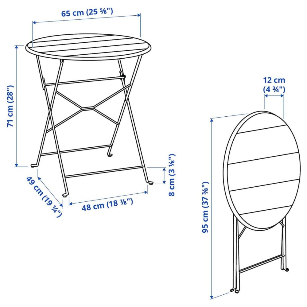 Table+2 Chairs, Outdoor, Gray/Gra Outdoor Sundsö Gray/Gray