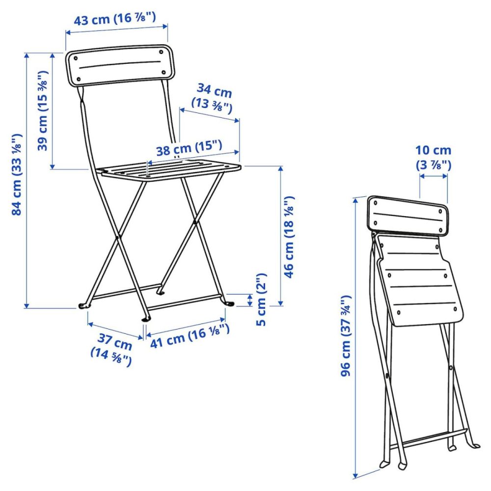 Table+2 Chairs, Outdoor, Gray/Gra Outdoor Sundsö Gray/Gray