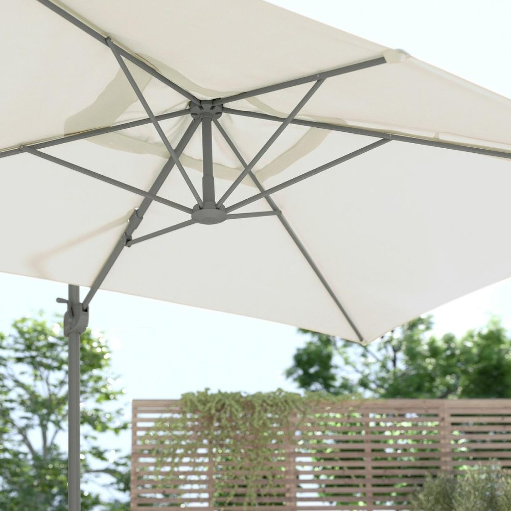 Umbrella, Hanging, Light Grey-Beige Outdoor