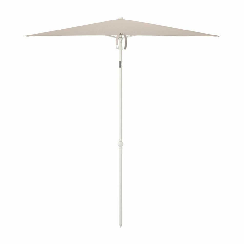 Umbrella, Tilting/Gray-Beige White Outdoor