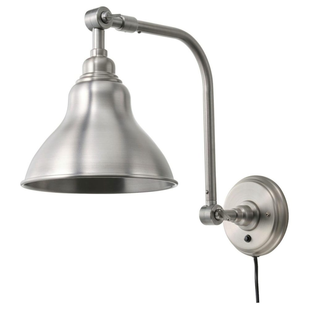 Wall Lamp With Led Bulb, Pewter Effec Lamps & Light Fixtures