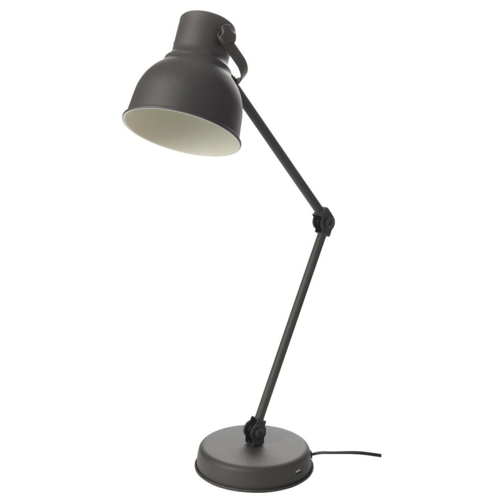 Work Lamp, Dark Gra Desk Lamps