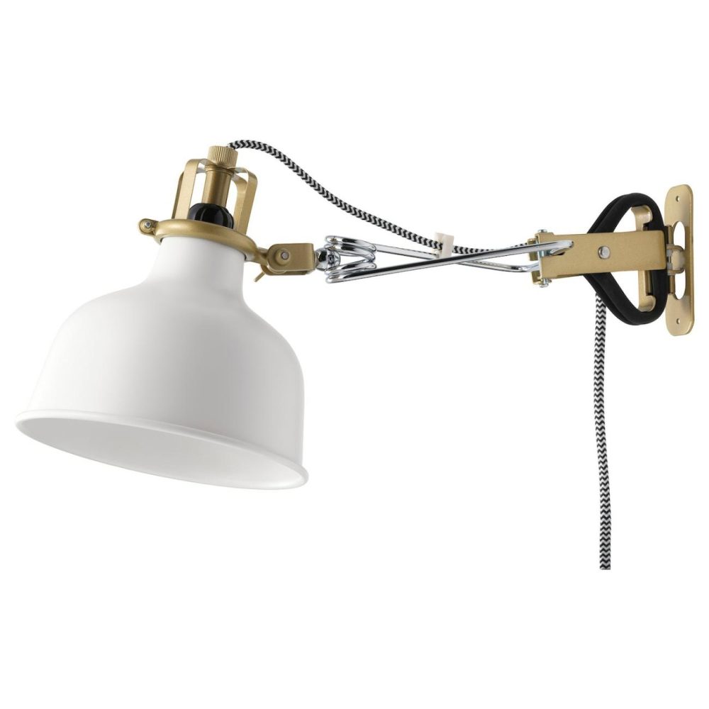 Wall/Clamp Spotlight With Led Bulb, Off-Whit Lamps & Light Fixtures Off-White