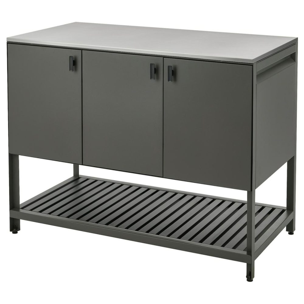 Closed Kitchen Unit, Outdoor/Dark Gray Outdoor