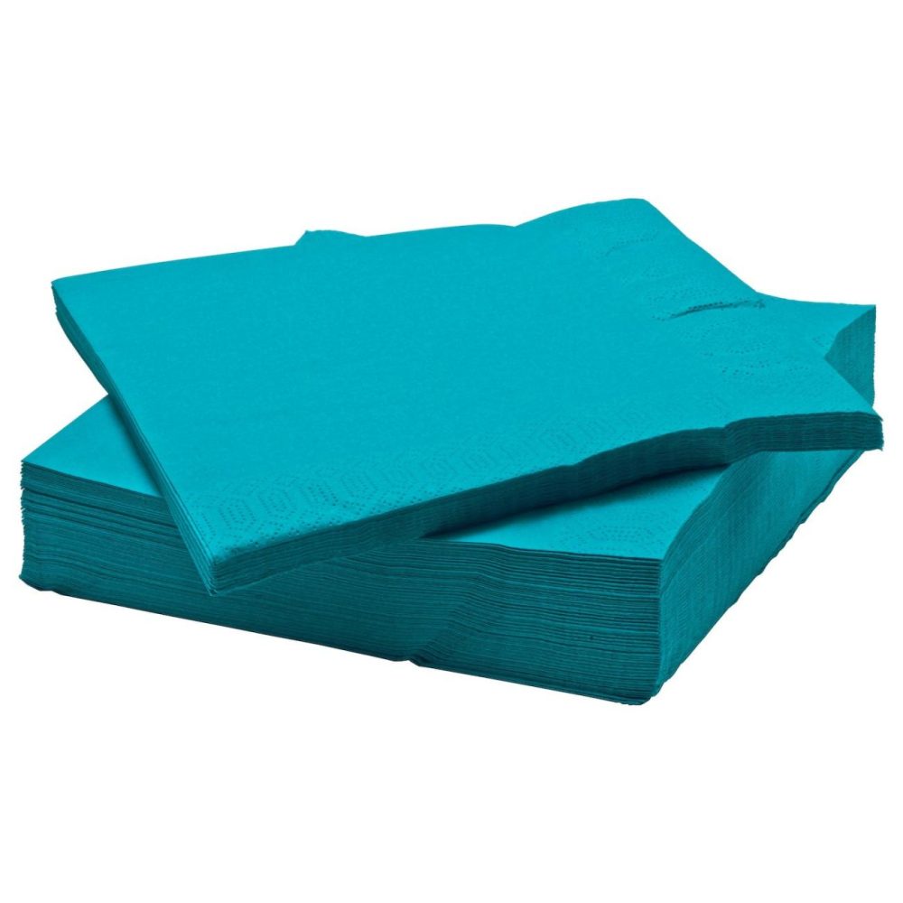 Paper Napkin, Turquoise Outdoor Turquoise