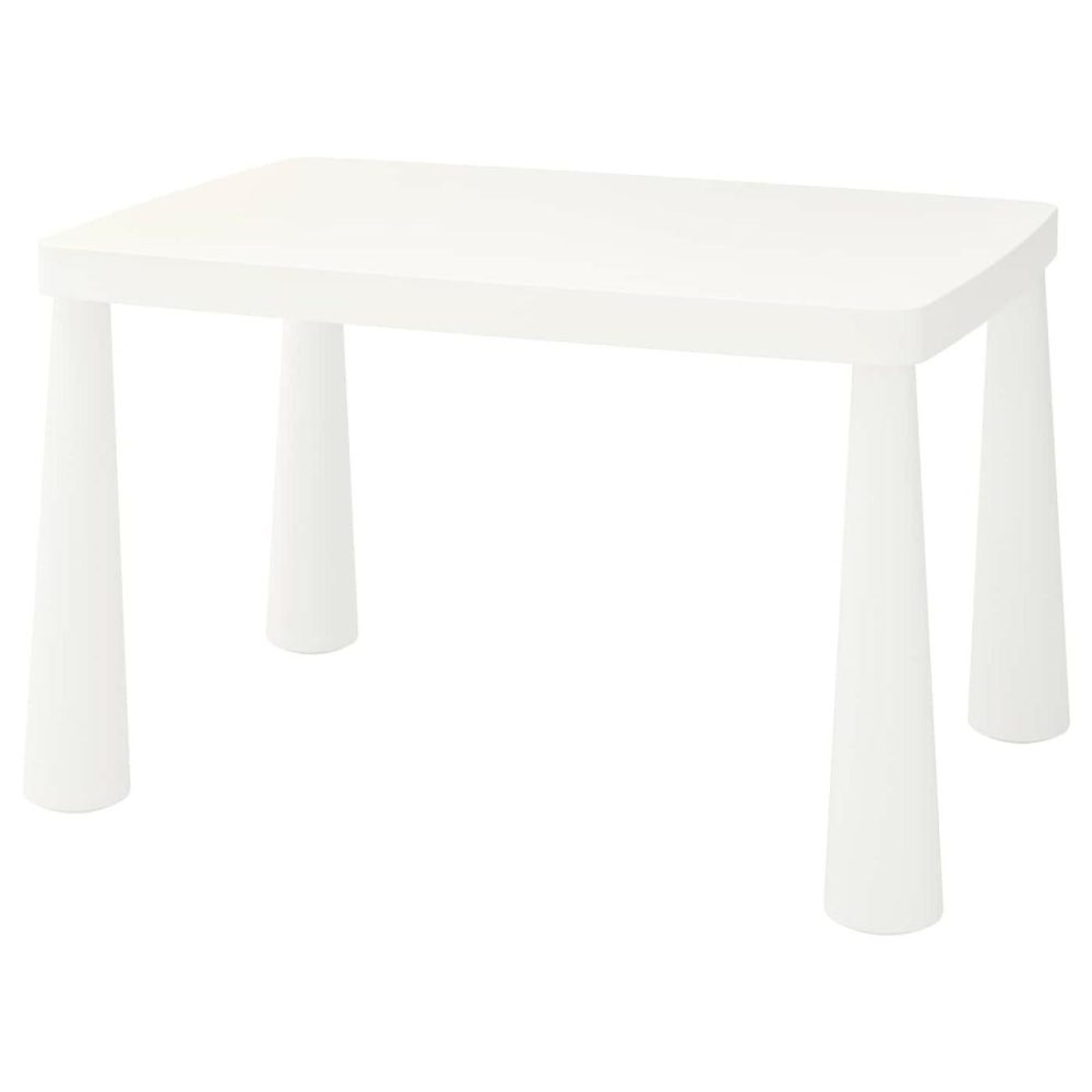 Children’s Table, Indoor/Outdoor White Kids Outdoor Furniture Indoor/Outdoor/White